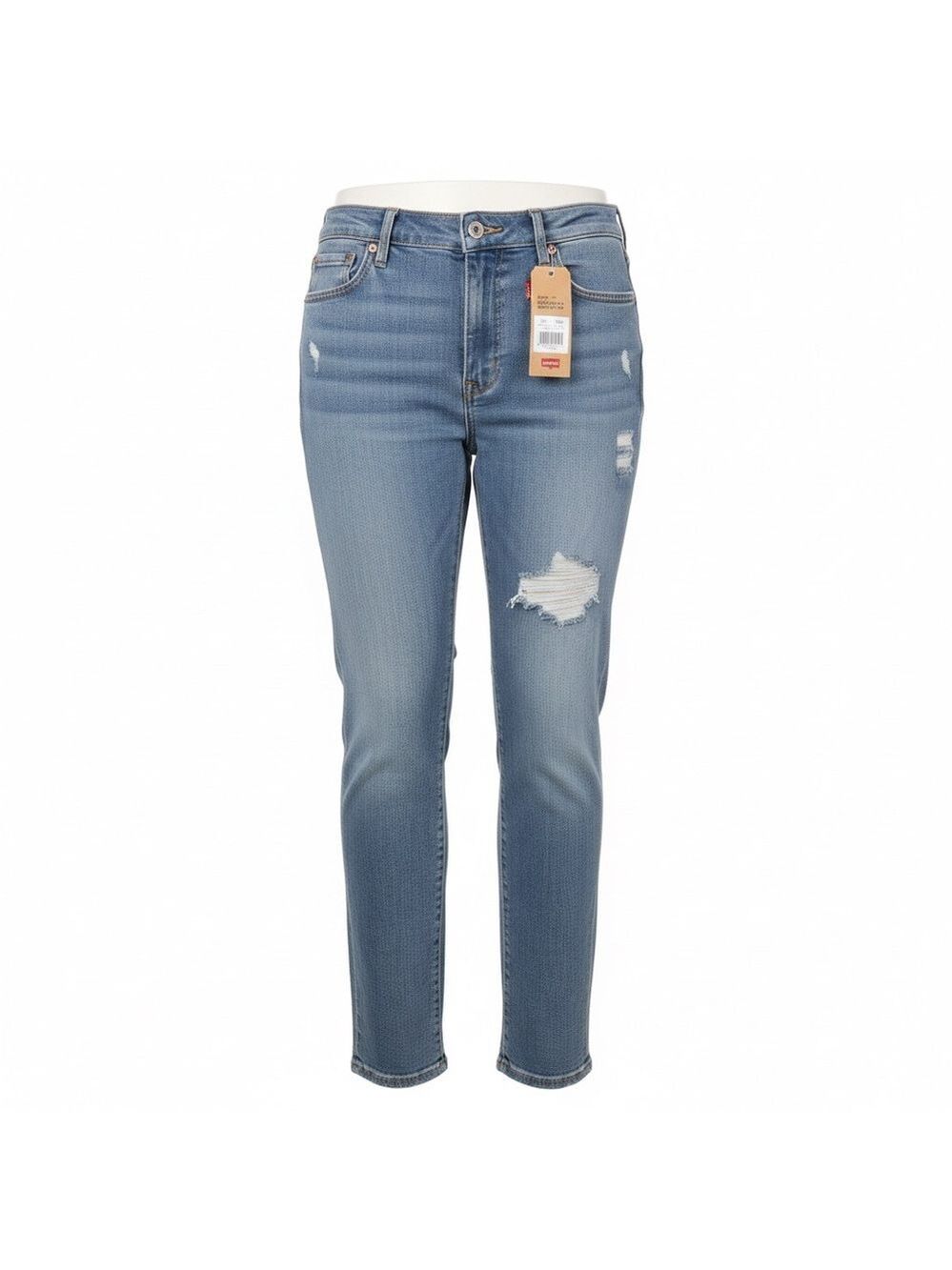 Levi's 711 Skinny Jeans Plus Size 22W Mid Rise Dark Wash Denim